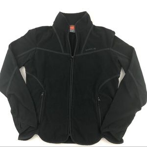 Merrell Fleece Jacket Black size Small Tulip Hem